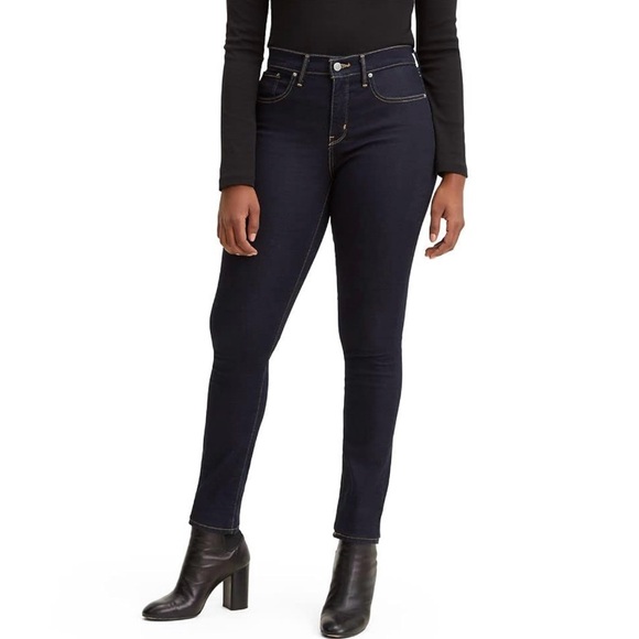 Levi's 311 Shaping Skinny Jeans in Dark Indigo Women's Plus Size 20W Short NWOT - Picture 1 of 15